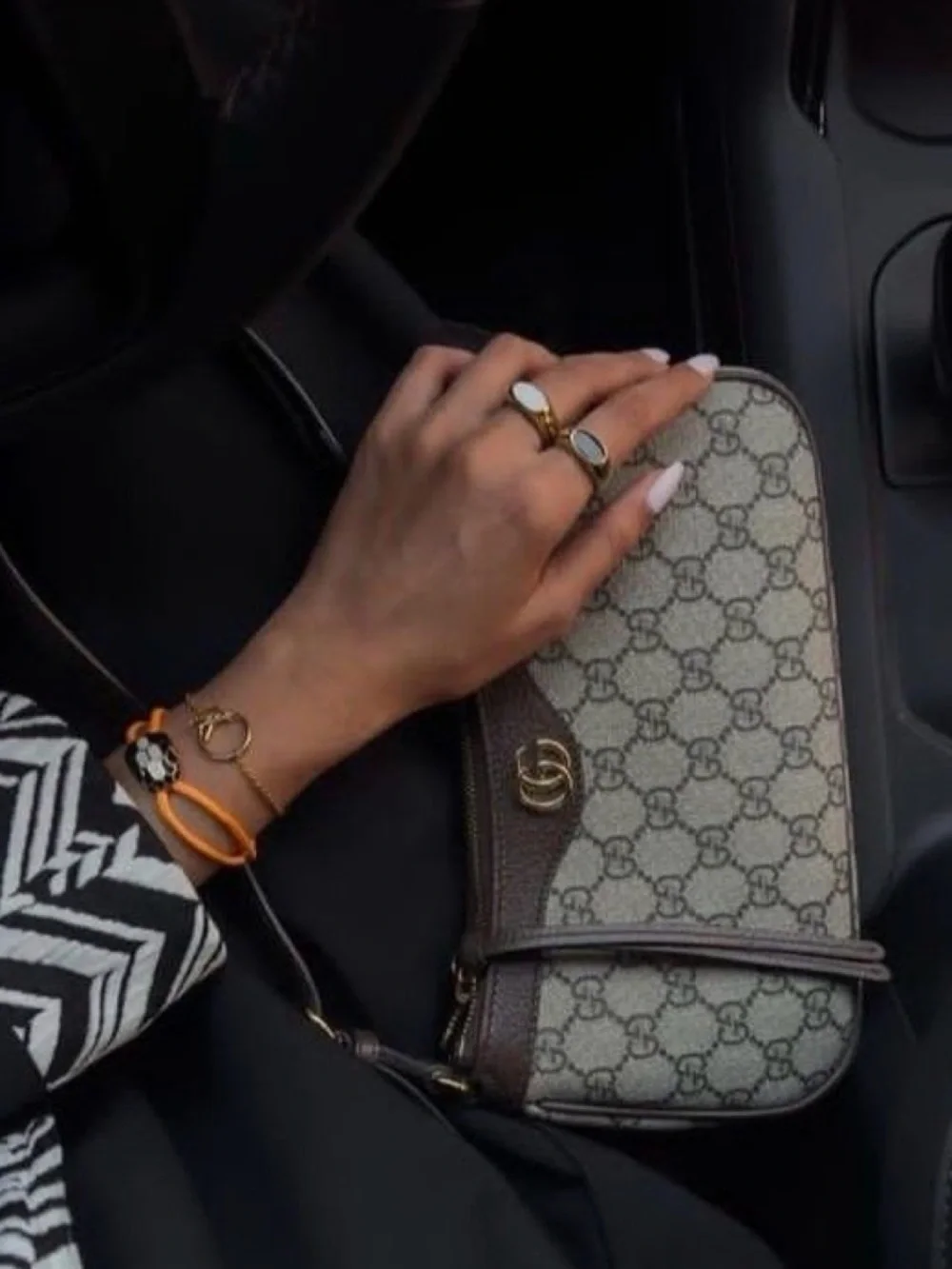 Brown Monogram Shoulder Bag